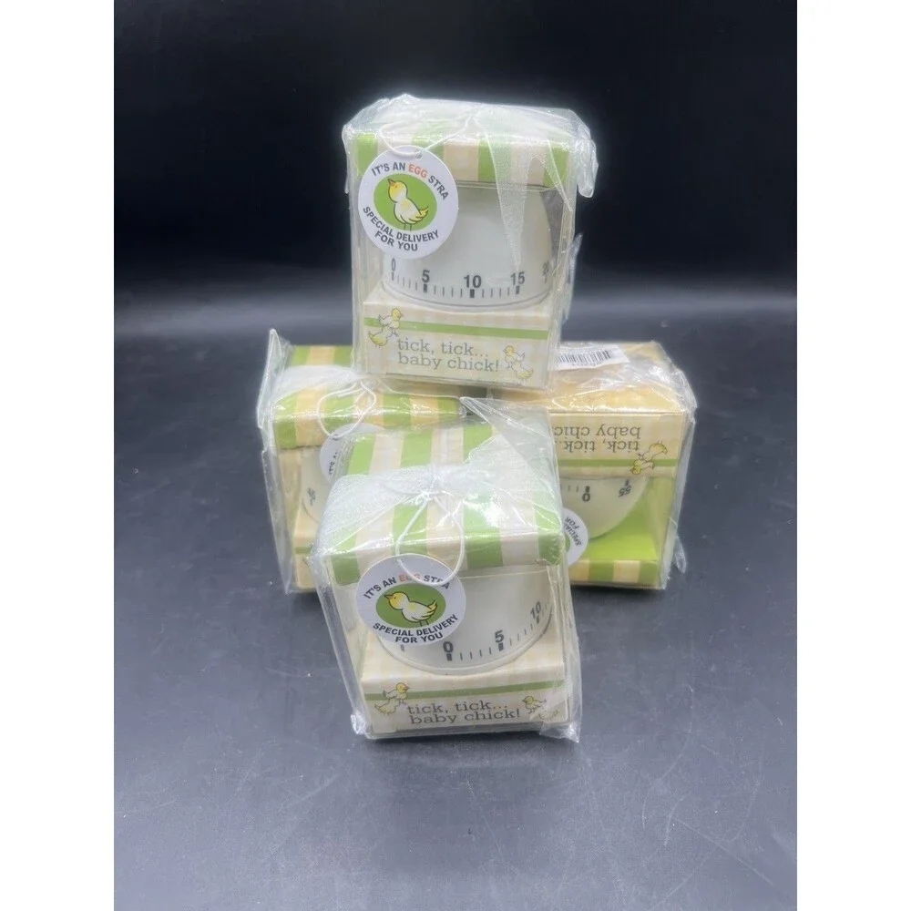 About to Hatch Baby Chick Kitchen Egg Timers Lot of 5 NEW in Box Novelty Timer